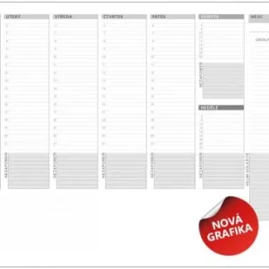 Objednat Nyní Mapa stolní plánovač A3/30listů OS090